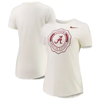 Alabama Crimson Tide T-Shirt - Nike - Ladies - Roll To Victory - White