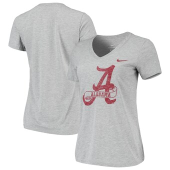 Alabama Crimson Tide T-Shirt - Nike - Ladies V-Neck - Grey