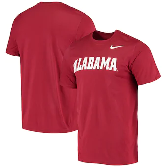 Alabama Crimson Tide Nike Wordmark Legend Performance T-Shirt Crimson