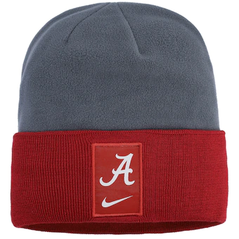 Alabama Crimson Tide Nike Youth Sideline Performance Cuffed Knit Hat Crimson Gray