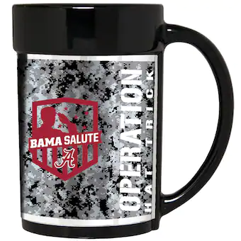 Alabama Crimson Tide Operation Hat Trick 15oz Ceramic Mug Black