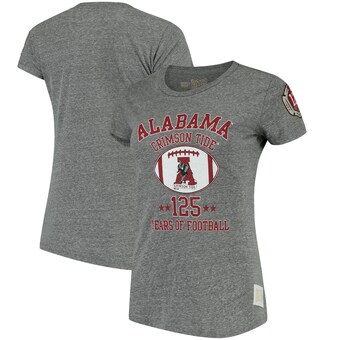 Alabama Crimson Tide T-Shirt - Original Retro Brand - Ladies - 125 Years Of Football - Football - Vintage Logo - Grey