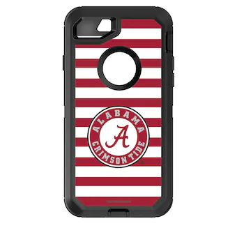 Alabama Crimson Tide OtterBox iPhone 8 7 Striped Defender Case