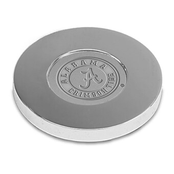 Alabama Crimson Tide Paperweight Silver