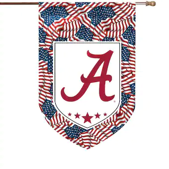 Alabama Crimson Tide Patriotic House Flag