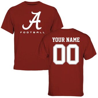 Alabama Crimson Tide Personalized Football Logo T-Shirt Crimson
