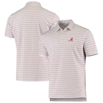 Alabama Crimson Tide Peter Millar Wiggs Polo White Crimson