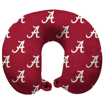 Alabama Crimson Tide Polyester Fill Travel Pillow
