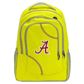 Alabama Crimson Tide Softball Leather Travel Backpack