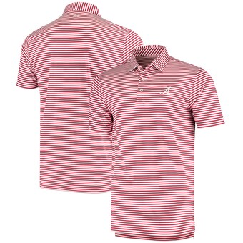 Alabama Crimson Tide Southern Tide Driver Stripe Polo Crimson