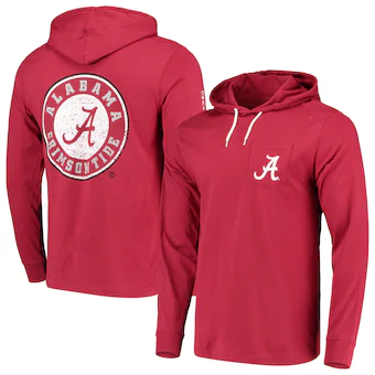 Alabama Crimson Tide Southern Tide Gameday Long Sleeve Hoodie T-Shirt Crimson