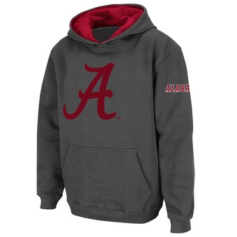 Alabama Crimson Tide Stadium Athletic Youth Big Logo Pullover Hoodie Charcoal