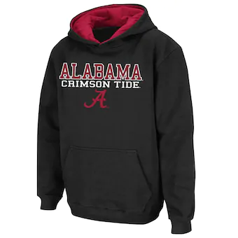 Alabama Crimson Tide Stadium Athletic Youth Stack II Hoodie Black
