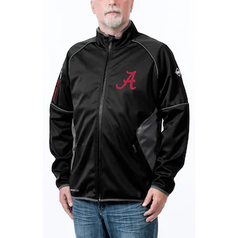 Alabama Crimson Tide Stadium Softshell Full Zip Jacket Black