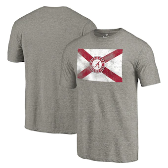Alabama Crimson Tide T-Shirt - Fanatics Brand - State - Grey
