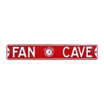 Alabama Crimson Tide Steel Fan Cave Street Sign