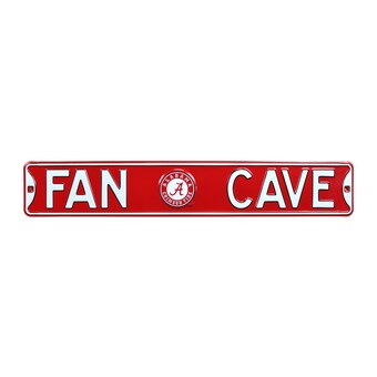Alabama Crimson Tide Steel Fan Cave Street Sign