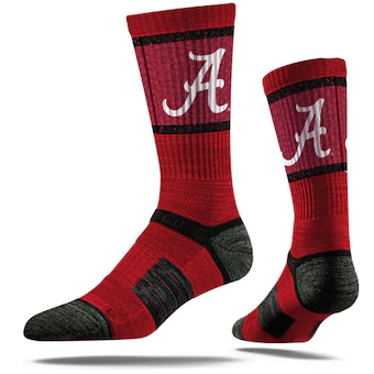 Alabama Crimson Tide Strideline Youth Primary Logo Crew Socks Crimson