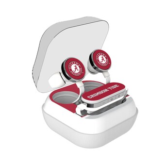 Alabama Crimson Tide Stripe Design Wireless Earbuds