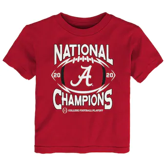 Alabama Crimson Tide T-Shirt - Outerstuff - Toddler - National Champions 2020 - Football - Crimson