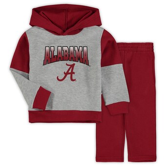Alabama Crimson Tide Toddler Sideline Hoodie & Pants Set Gray Crimson
