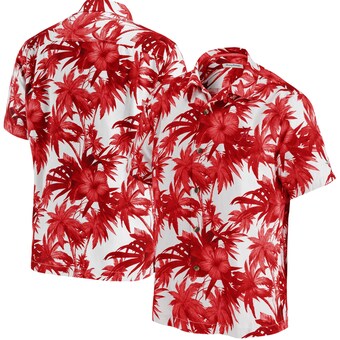 Alabama Crimson Tide Tommy Bahama Harbor Island Hibiscus Button Up Shirt Crimson