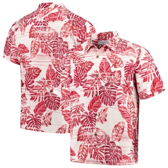 Alabama Crimson Tide Tommy Bahama Super Fan Camp Shirt Crimson