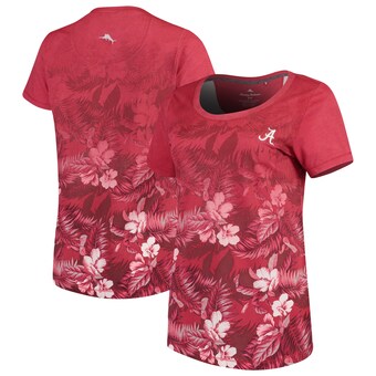 Alabama Crimson Tide T-Shirt - Tommy Bahama - Ladies - Flowers - Print - Crimson