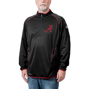 Alabama Crimson Tide Tone Tech Thermatec Quarter Zip Pullover Jacket Black