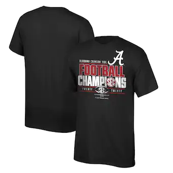 Alabama Crimson Tide T-Shirt - Football Champions SEC 2020 - Football - Black