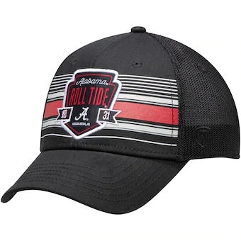 Alabama Crimson Tide Top of the World Barter Mesh Back Flex Hat Black