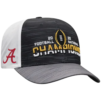 Alabama Crimson Tide Top of the World College Football Playoff 2020 National Champions Tag Adjustable Hat Black