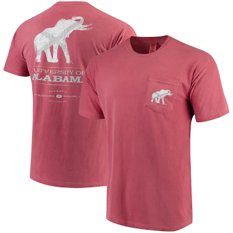 Alabama Crimson Tide T-Shirt - Tuskwear - University of Alabama - Pocket - Comfort Colors - Crimson