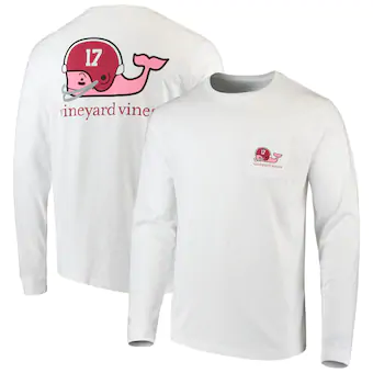 Alabama Crimson Tide T-Shirt - Vineyard Vines - Football - Pocket - Long Sleeve - White