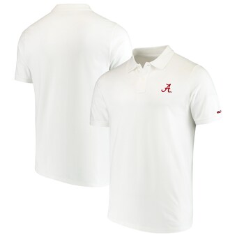 Alabama Crimson Tide Vineyard Vines Stretch Pique Polo White