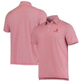 Alabama Crimson Tide Vineyard Vines Team Logo Winstead Stripe Polo Crimson