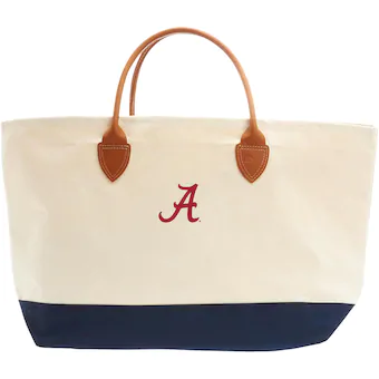 Alabama Crimson Tide Vineyard Vines Womens Leather Handle Tote