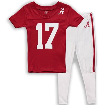 Alabama Crimson Tide Wes & Willy Youth Football T-Shirt and Pant Pajama Set Crimson