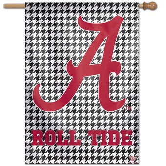 Alabama Crimson Tide WinCraft 28 x 40 Houndstooth Single Sided Vertical Banner