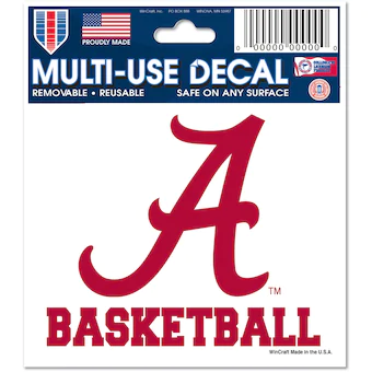 Alabama Crimson Tide WinCraft 3 x 4 Multi Use Decal