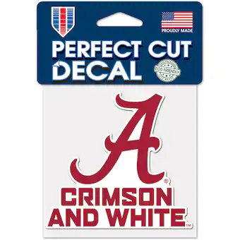 Alabama Crimson Tide WinCraft 4 x 4 Perfect Cut Slogan Decal