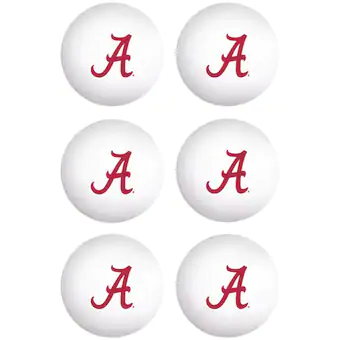 Alabama Crimson Tide WinCraft 6 Pack Table Tennis Balls