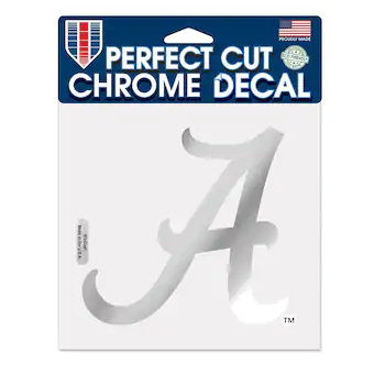 Alabama Crimson Tide WinCraft 6 x 6 Chrome Decal