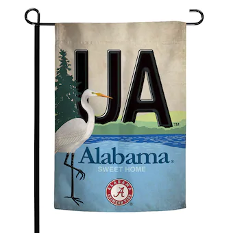 Alabama Crimson Tide WinCraft Alabama State License Plate Two Sided 12 x 18 Garden Flag