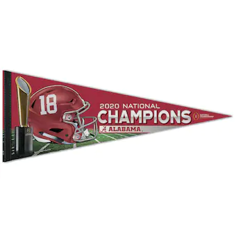 Alabama Crimson Tide WinCraft College Football Playoff 2020 National Champions 12 x 30 Premium Pennant