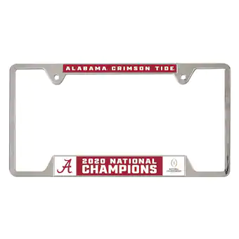 Alabama Crimson Tide WinCraft College Football Playoff 2020 National Champions Metal License Plate Frame