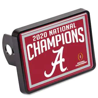 Alabama Crimson Tide WinCraft College Football Playoff 2020 National Champions Rectangle Universal Hitch Cover
