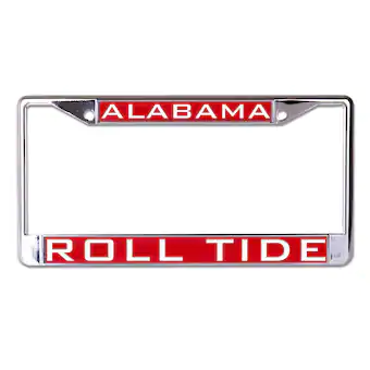 Alabama Crimson Tide WinCraft Roll Tide Inlaid Metal License Plate Frame