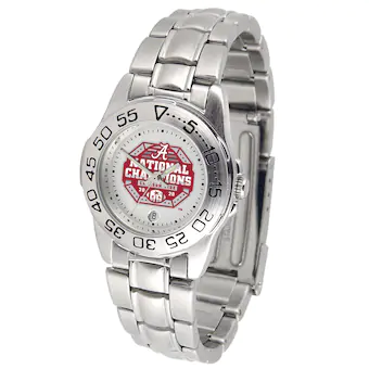 Alabama Crimson Tide Womens College Football Playoff 2020 National Champions Sport Steel Watch