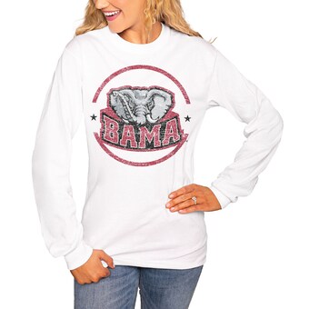 Alabama Crimson Tide T-Shirt - Gameday Couture - Ladies - Bama - Long Sleeve - White